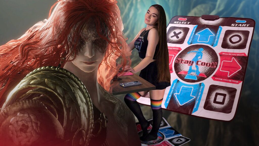 Elden Ring Streamer MissMikkaa Concurrently Defeated Two Malenias With a Dance Pad and a Controller